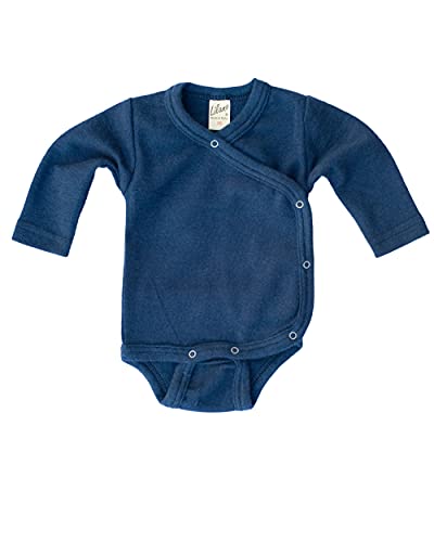 Lilano, Baby/Frühchen Warmer Wickelbody, 70% Wolle (kbT), 30% Seide, 210 gr./m² (Blau, 62) von Lilano