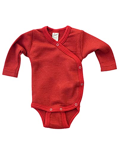 Lilano, Baby/Frühchen Warmer Wickelbody, 70% Wolle (kbT), 30% Seide, 210 gr./m² (Rot, 56) von Lilano