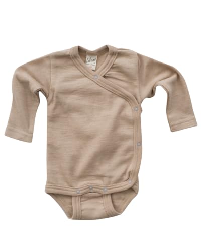 Lilano, Baby/Frühchen Warmer Wickelbody, 70% Wolle (kbT), 30% Seide, 210 gr./m² (Sand, 62) von Lilano