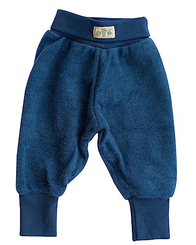 Lilano, Baby Hose Wollfrottee Plüsch, 100% Bio Wolle (kbT) (Marine, 62) von Lilano