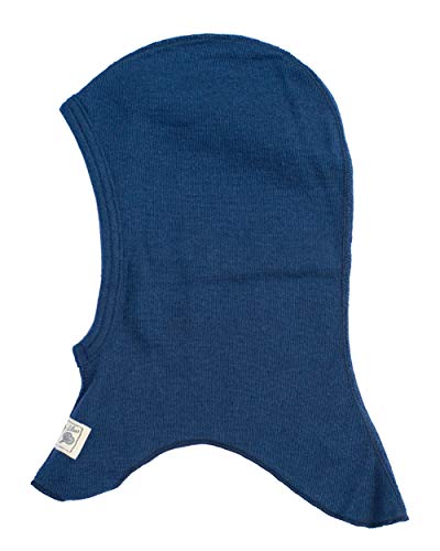 Lilano, Kinder/Baby Sturmhaube, 70% Wolle (kbT), 30% Seide, 210 g/m² (Marine,110-116) von Lilano