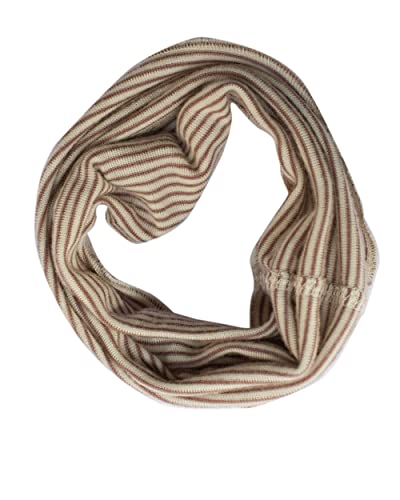 Lilano, Kinder Schlauchschal Ringel, 70% Wolle (kbT), 30% Seide, 210 gr./m² (Mauve/Natur, 1 (1-3 Jahre)) von Lilano