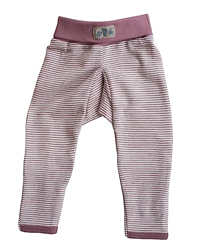 Lilano, Merino Baby Hose Nabelbund mit Umschlag, 70% Wolle (Bio), 30% Seide, 210gr./m² (Mauve Natur, 62 von Lilano