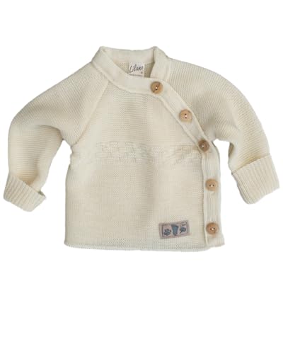 Lilano, Merino Wickel-Pullover, 100% Wolle (kbT) (Natur, 74-80) von Lilano