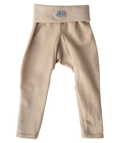 Lilano, Nabelbund Hose mit Umschlag, 70% Wolle (KBA), 30% Seide, 210 gr./m² (Sand, 56) von Lilano