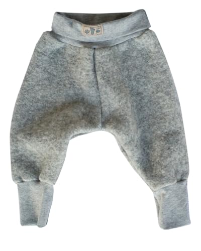 Lilano, Wollfilz Hose mit Nabelbündchen, 80% Wolle (kbT), 20% Baumwolle (Bio) (Grau, 104)… von Lilano