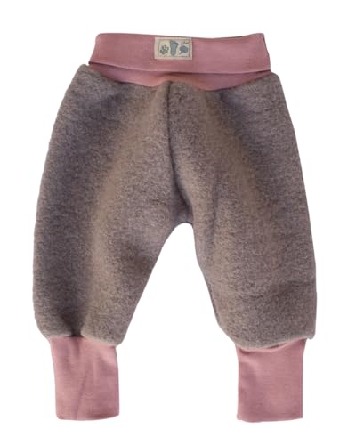 Lilano, Wollfilz Hose mit Nabelbündchen, 80% Wolle (kbT), 20% Baumwolle (Bio) (Mauve, 92)… von Lilano
