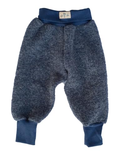 Lilano, Wollfilz Hose mit Nabelbündchen, 80% Wolle (kbT), 20% Baumwolle (Bio)(Marine, 80) von Lilano