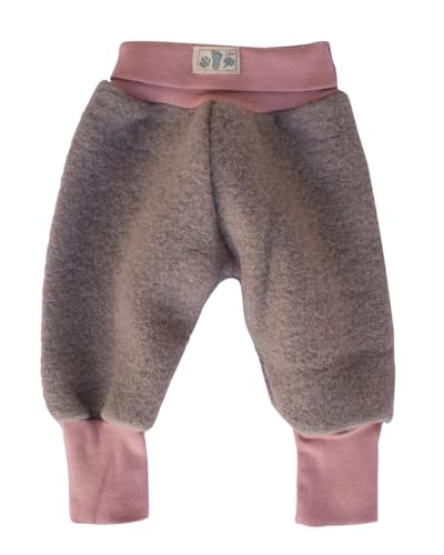 Lilano, Wollfilz Hose mit Nabelbündchen, 80% Wolle (kbT), 20% Baumwolle (Bio) (Mauve, 68) von Lilano