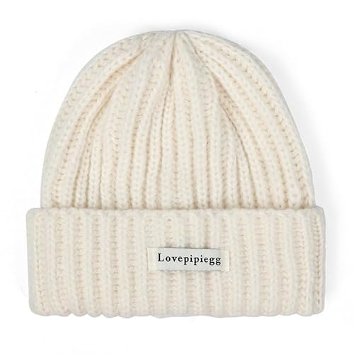 Lilbitty Mütze Damen Winter Wintermütze Strickmütze Wolle Wollmütze Lang Beanie Mit Wollfutter Thermo Gefüttert Warm Weich Slouch Kint Hat von Lilbitty