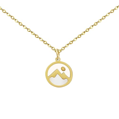 Lilbitty Schmuck Damen Kette Mit Senfkorn-Anhänger, Symbol Der Glaube, Goldene Halskette Aus Edelstahl, Verstellbare Größe 18+2 Zoll, Perfektes Christian Geschenk von Lilbitty