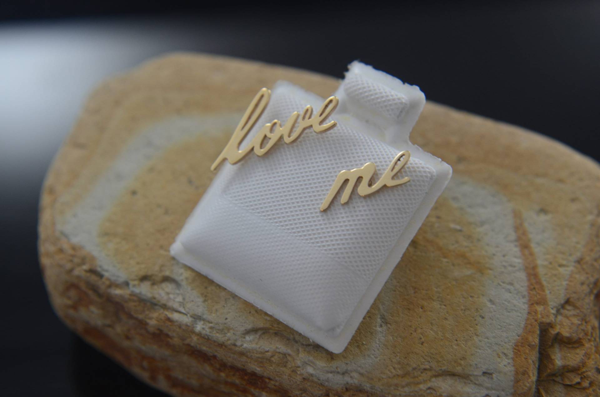 Echte 14K Gelbgold Love Me Ohrringe Wort Satz Fine Jewelry Aretes Oro Real Echte 14K Gelbgold Love Me Ohrringe Wort Satz Fine Jewelry Aretes Oro Real von LildreamStore