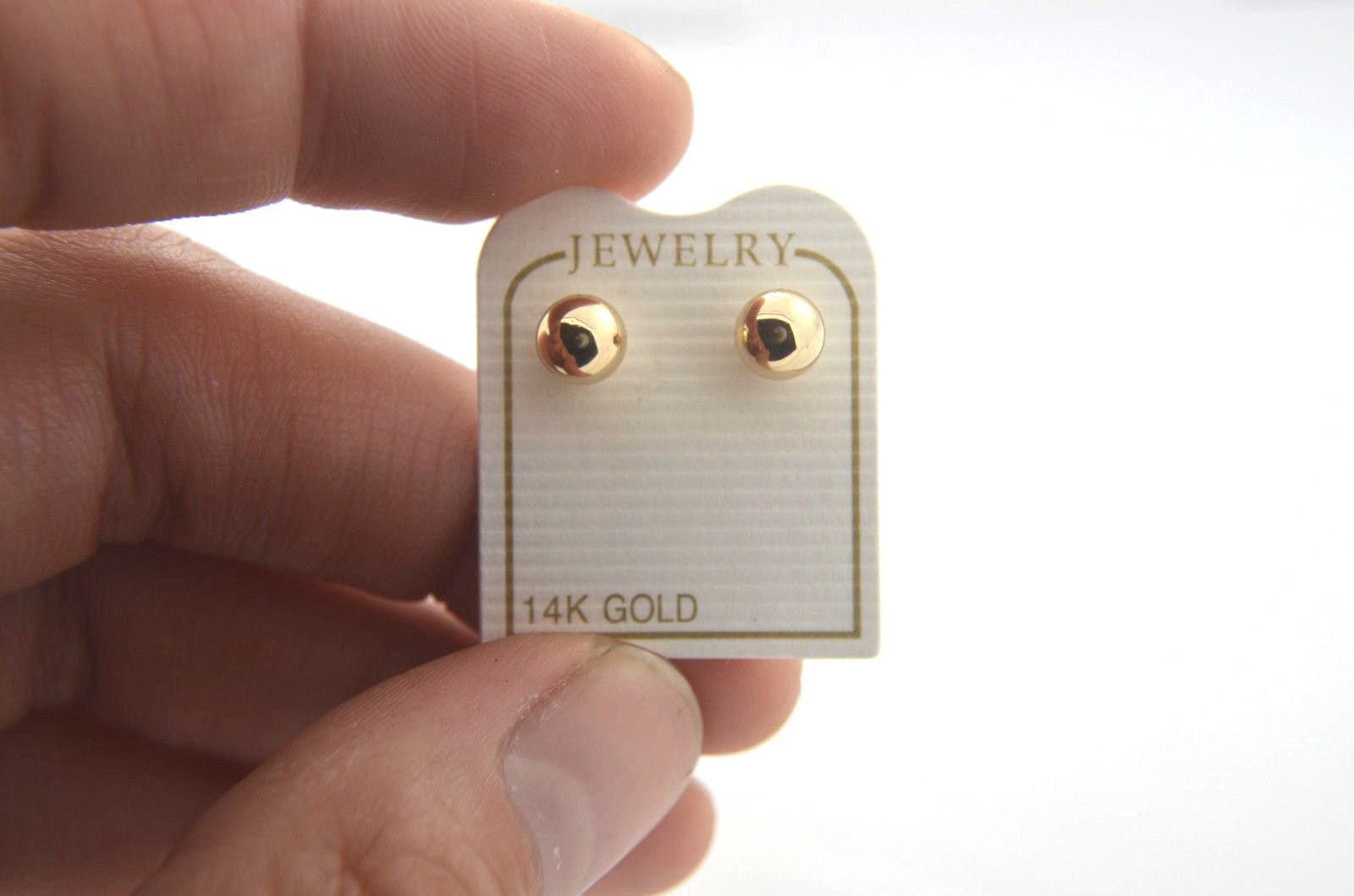 Runde Kugel Ohrstecker Echte 14K Gelbgold Screw Back Aretes Oro Echt Runde Kugel Ohrstecker Echte 14K Gelbgold Screw Back Aretes Oro Echt von LildreamStore