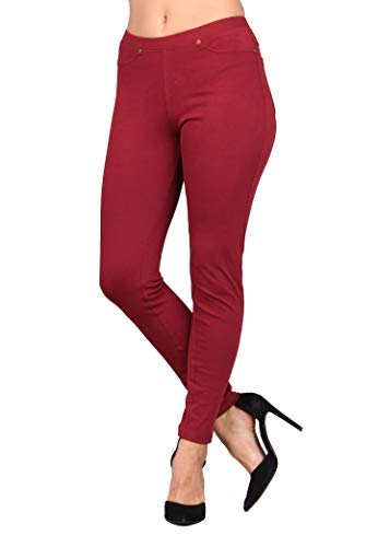 Lildy Damen Jeggings Denim - Rot - Small/Medium von Lildy