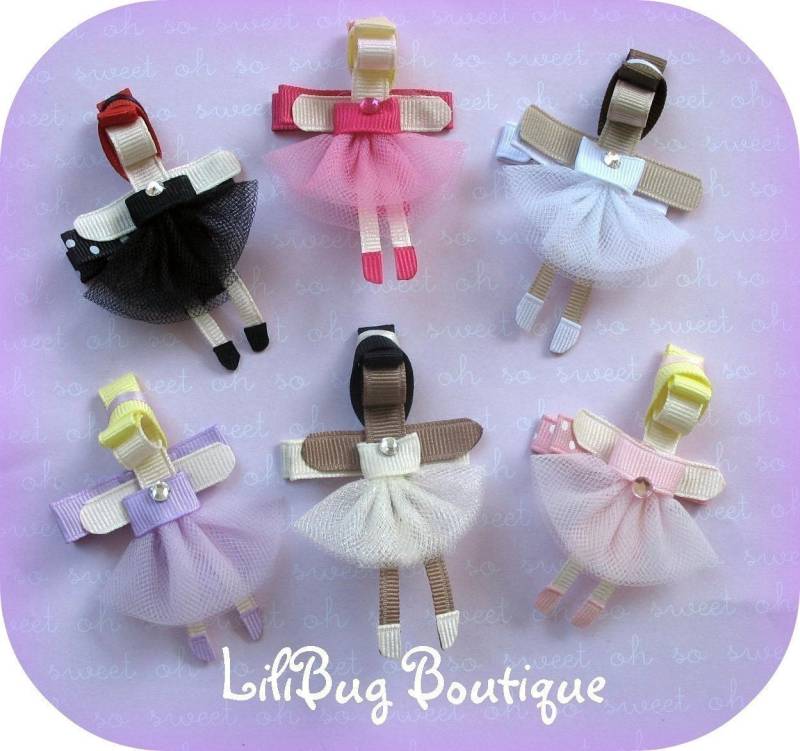 Lilibug Ballerina Euch Haarspange von LiliBugBoutique