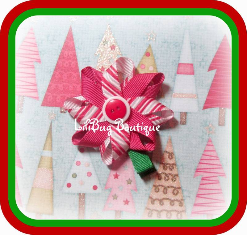 Lilibug Candy Cane Haarspange von LiliBugBoutique