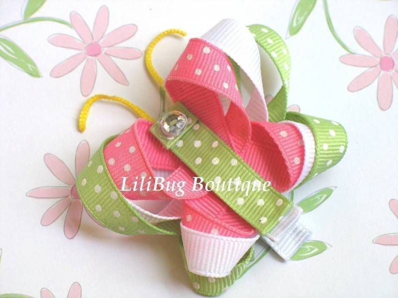 Lilibug Frühling Butterfly Hair Clippie von LiliBugBoutique