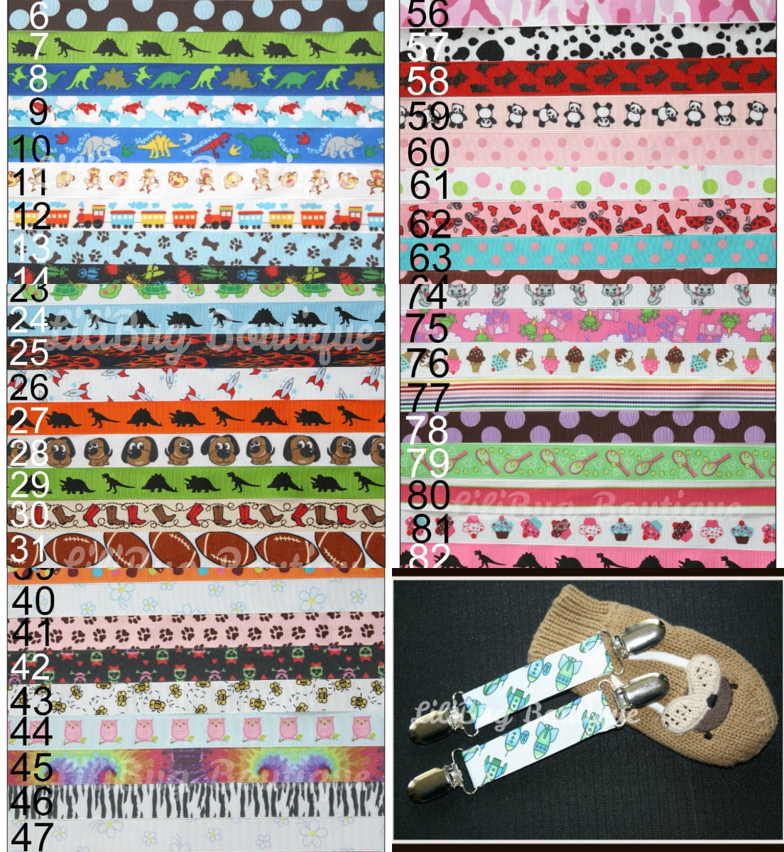 Lilibug-Handschuh-Clips - Holen Sie Das Muster Cooles Mädchen Designs von LiliBugBoutique