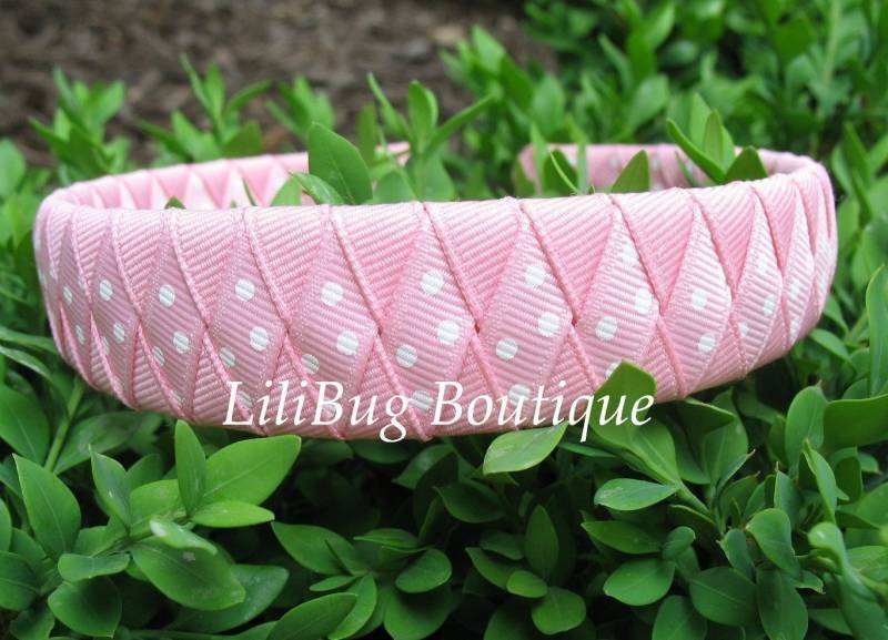 Lilibug Pink Princess Woven Stirnband von LiliBugBoutique