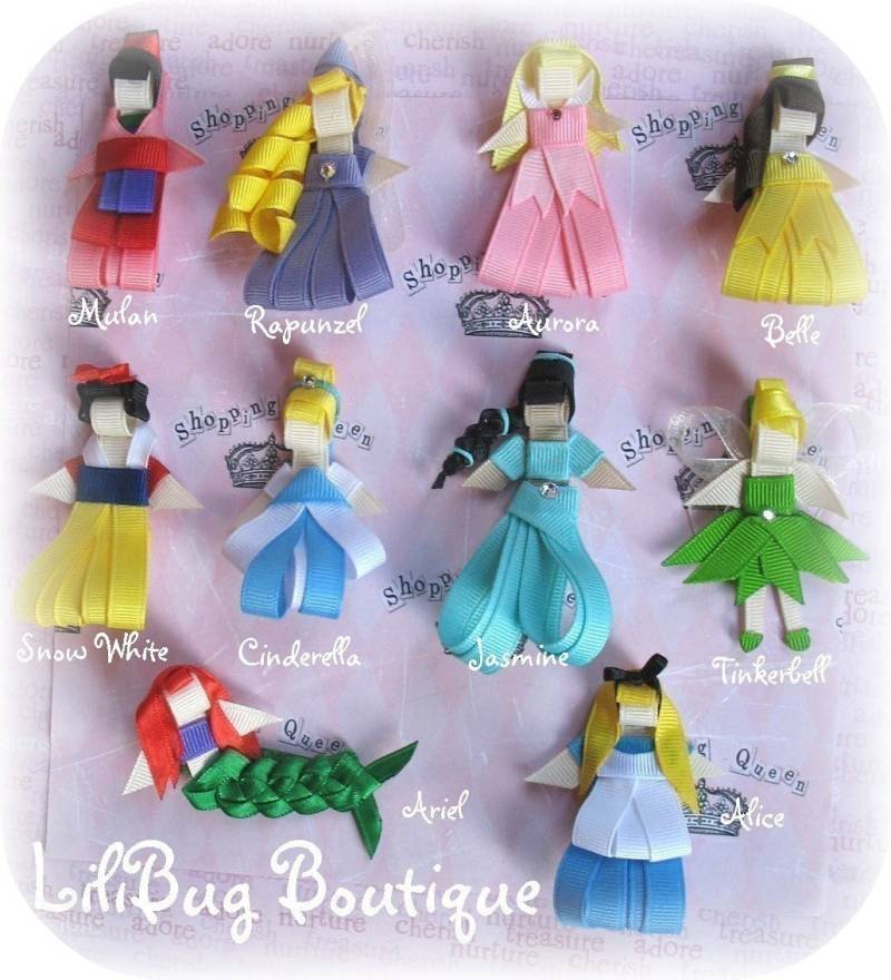 Lilibug Princess Collection Hair Clips-Sie Pick 3 von LiliBugBoutique