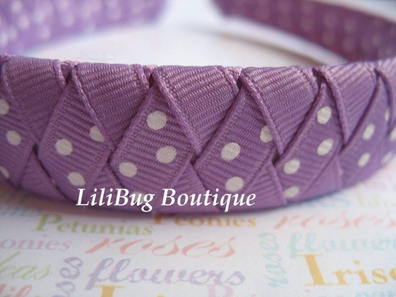 Lilibug Purple Princess Woven Stirnband von LiliBugBoutique