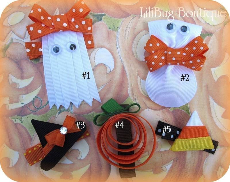 Lilibug Wählen Sie 2 - Sammlung Herbst Favoriten Haar Clippie von LiliBugBoutique