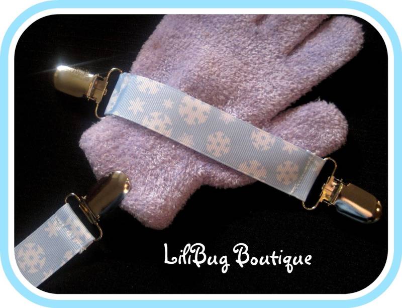Lilibug Winter Schneeflocke Mitten Clip Set - Legt Handschuhe Zu Beschichten von LiliBugBoutique
