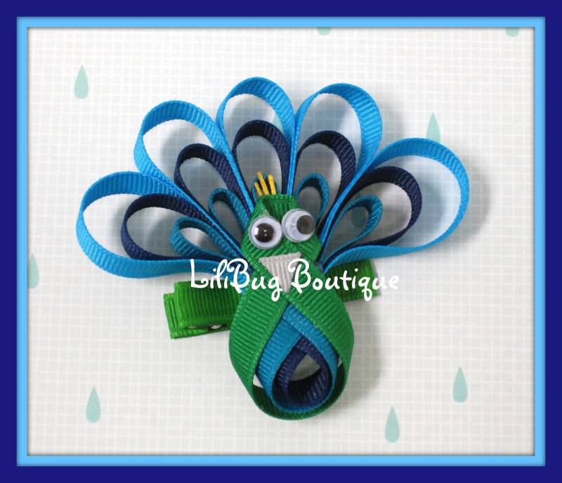 Polly-Peacock-Haarspange von LiliBugBoutique