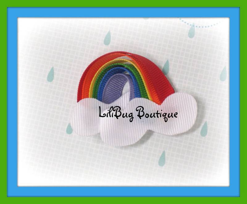 Über Den Regenbogen-Haar-Clip von LiliBugBoutique