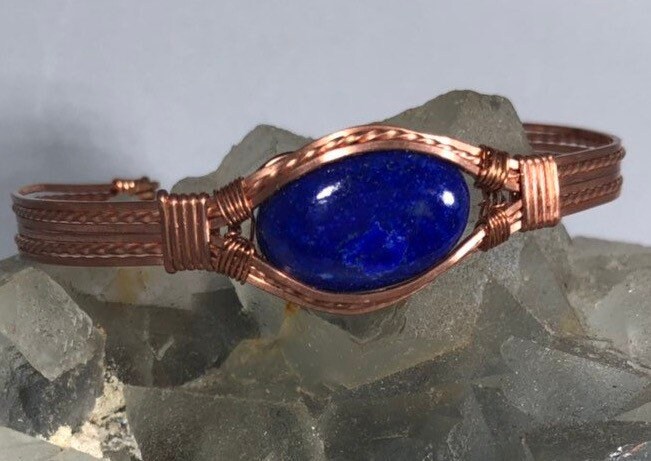 Lapislazuli Kupfer Armreif Lapislazuli Kupfer Armreif von LiliacLilli
