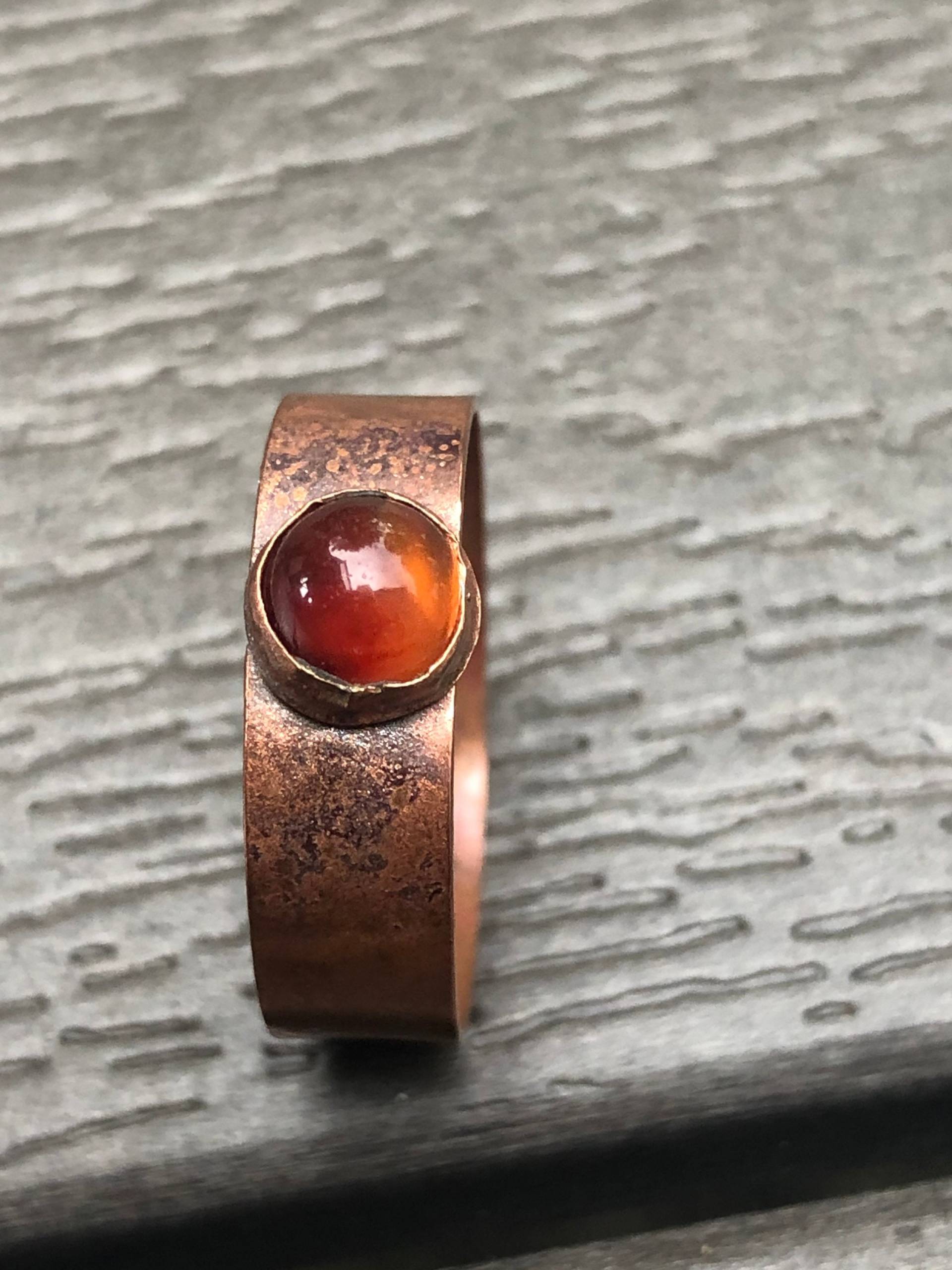 Ring Aus Achat Und Kupfer Ring Aus Achat Und Kupfer von LiliacLilli