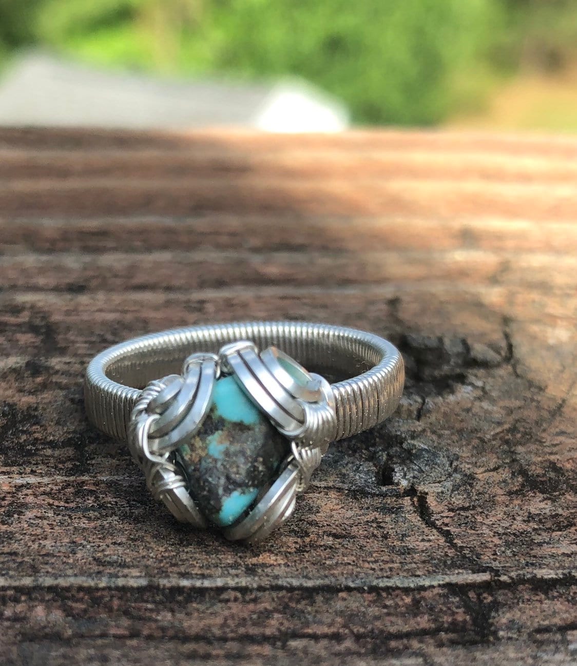 Ring Aus Sterling Silber Und Türkis Ring Aus Sterling Silber Und Türkis von LiliacLilli