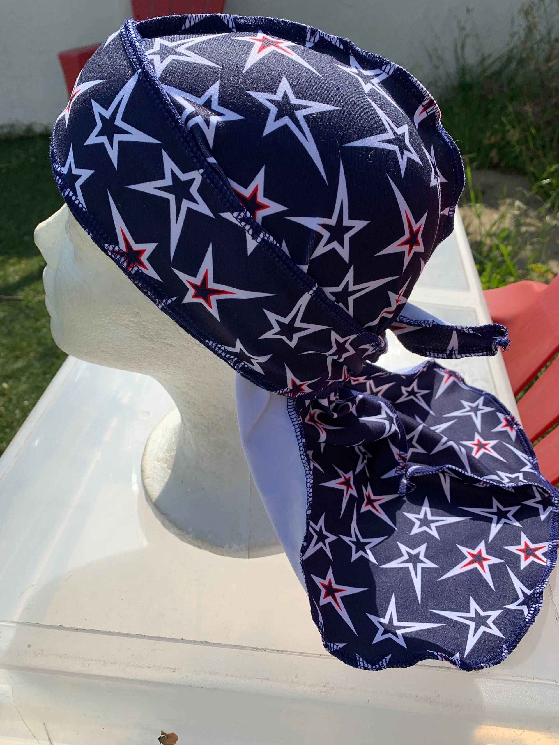 Alle Sterne Blau Durag Alle Sterne Blau Durag von LilianRavenClothing