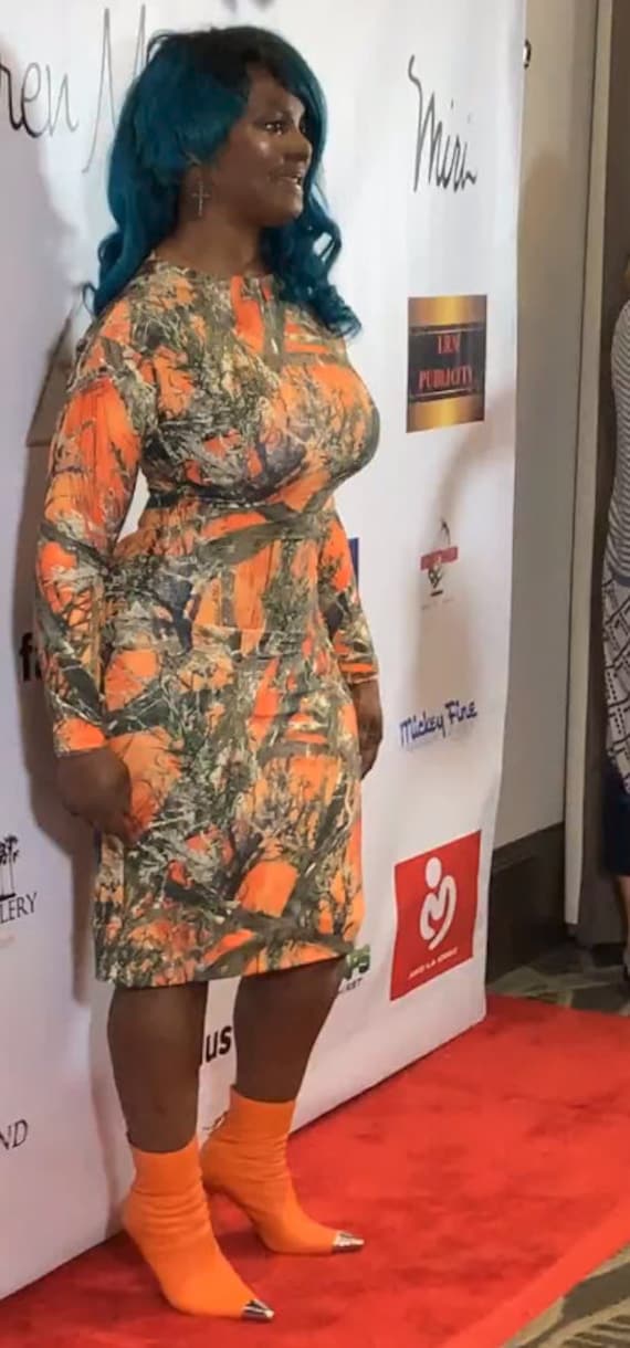 Orange Camo True Timber Spandex Kleid Orange Camo True Timber Spandex Kleid von LilianRavenClothing