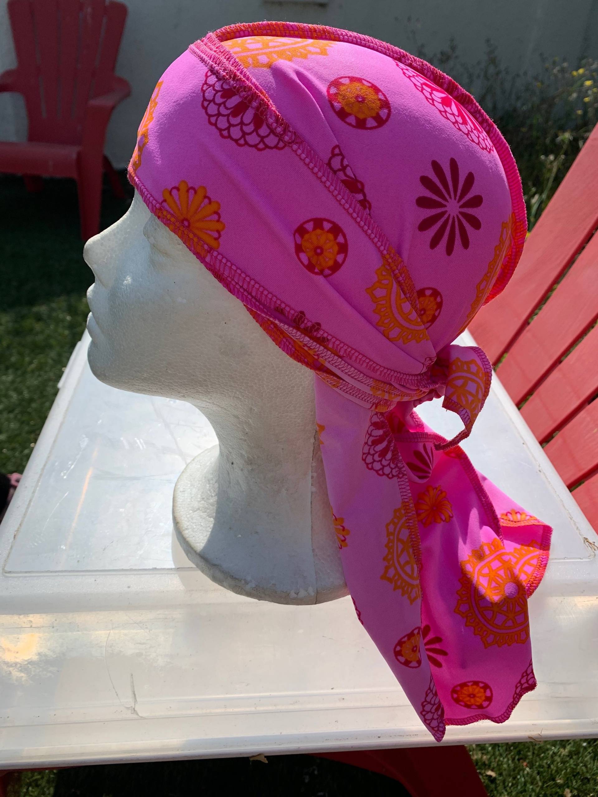 Tiefrosa Unisex Durag Tiefrosa Unisex Durag von LilianRavenClothing