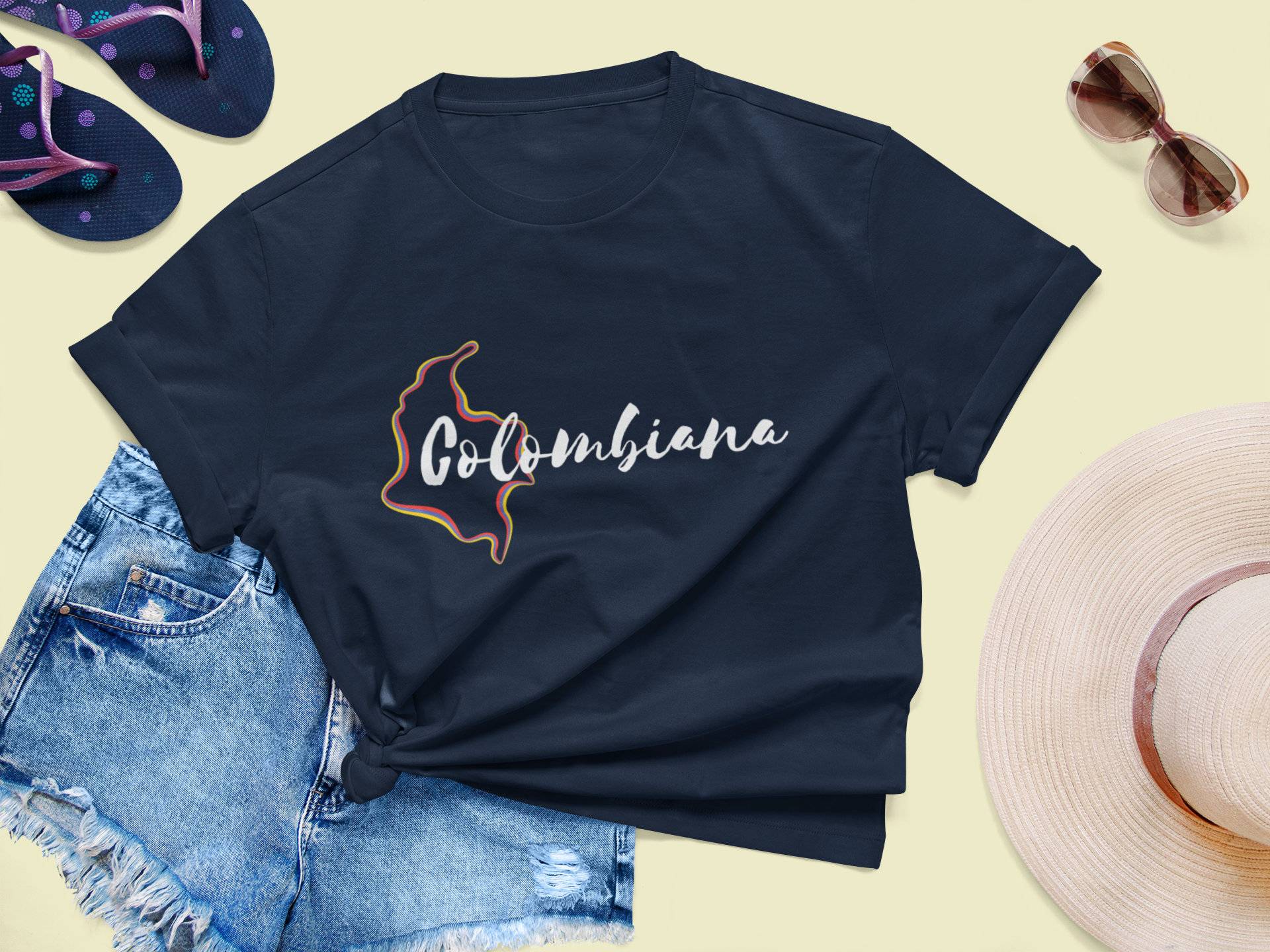 Colombiana Shirt, Latina Geschenk, T-Shirt, Frauen Kurzarm Colombian Pride von LiliandMattDesign