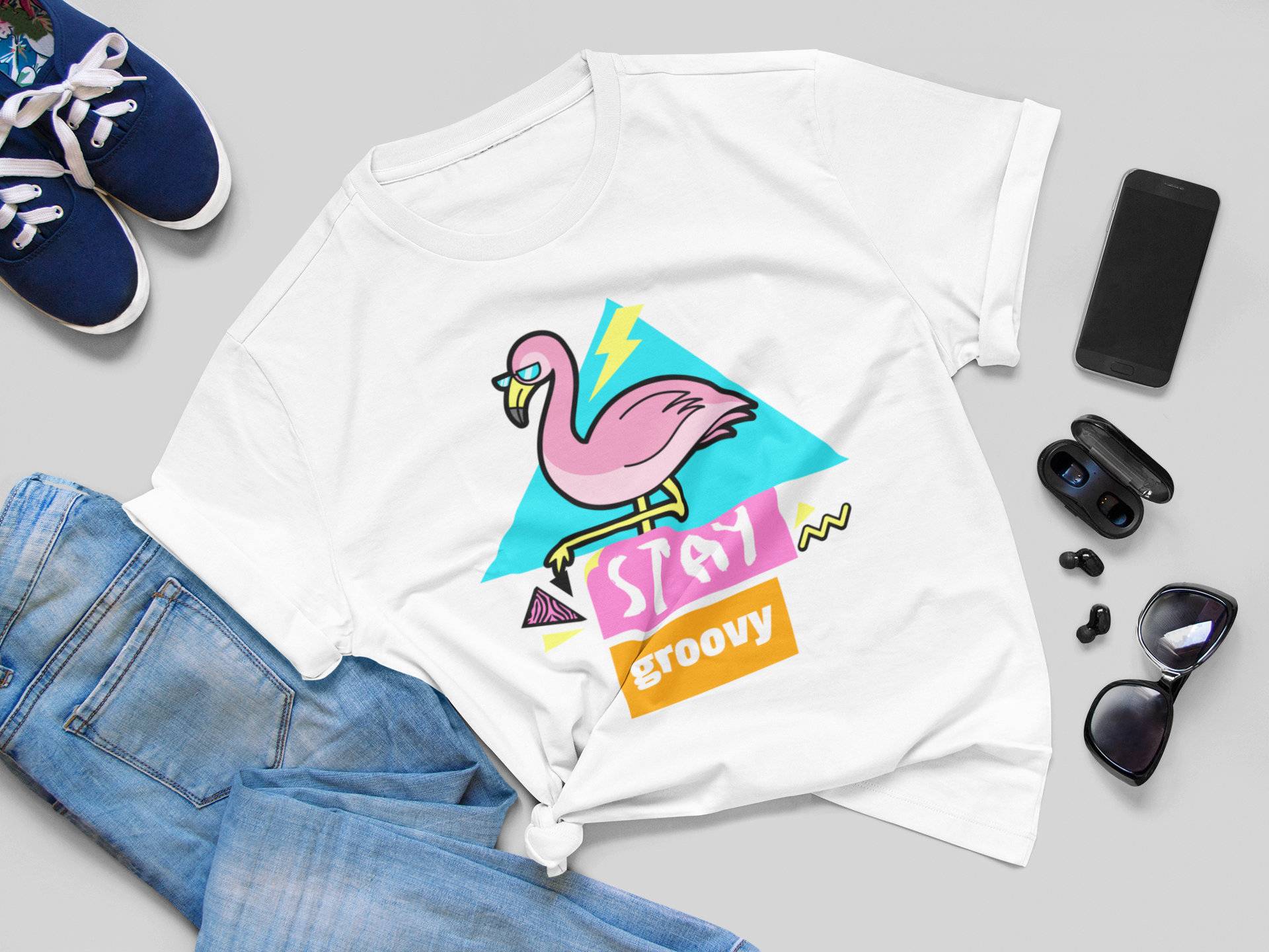 stay Groovy Tshirt, Distressed Super Soft Bella Canvas Unisex T-Shirt, Süßes Trending Damen Shirt, Lustige Tees, Sommer Vibes, Tshirts von LiliandMattDesign