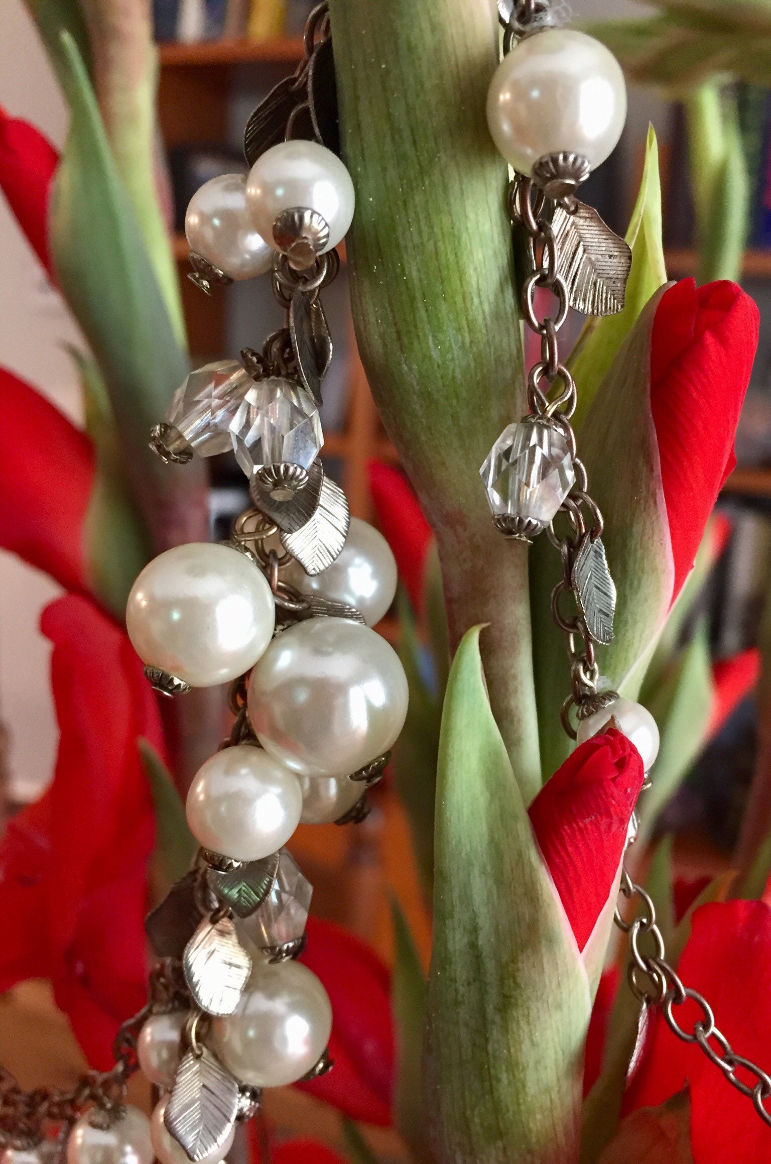 Vintage Lariat Y Perlenkette Perlen Kristalle Vintage Lariat Y Perlenkette Perlen Kristalle von LiliasAntiques