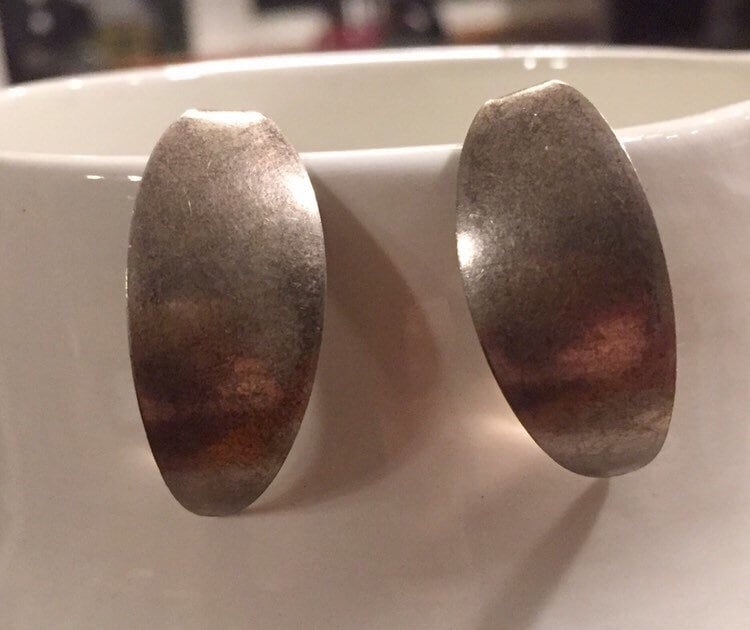Vintage Sterling Silber Halb Hoop Ohrringe As41 Vintage Sterling Silber Halb Hoop Ohrringe As41 von LiliasAntiques
