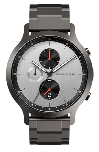 Lilienthal Berlin, Chronograph Circuit mit Armband Metal Antrazith von Lilienthal