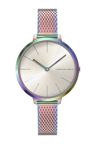 Lilienthal Berlin Damenuhr Rosalux in Rainbow - Armbanduhr am Mesharmband - aus Chirurgenstahl mit einem Quarzuhrwerk & saphirbeschichtetem Glas - 30 mm Lilienthal Berlin Damenuhr Rosalux in Rainbow - Armbanduhr am Mesharmband - aus Chirurgenstahl mit einem Quarzuhrwerk & saphirbeschichtetem Glas - 30 mm von Lilienthal