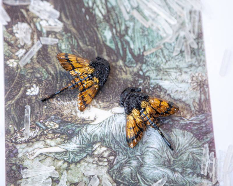 1x Motten Haarnadel - Bronze/Gold Moth Hairpin Motte 1x Motten Haarnadel - Bronze/Gold Moth Hairpin Motte von LilifIlaneARTWORK