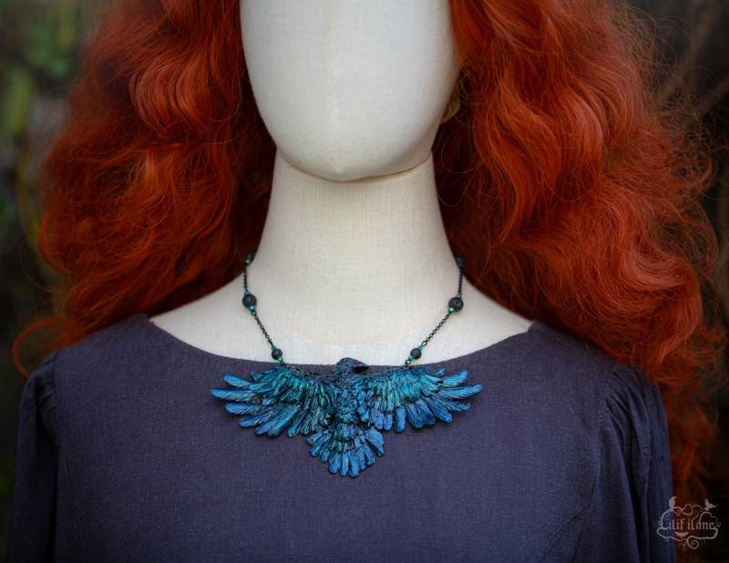 Rabenkette Blau/Grün Rabenkette Blau/Grün von LilifIlaneARTWORK