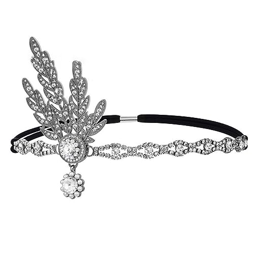 Braut-Kopfschmuck, elastisches Strass-Stirnband, Brautschmuck, Hochzeits-Kopfschmuck, Kristall-Charm-Haarband, weiblicher Haarschmuck von Lilinzhi