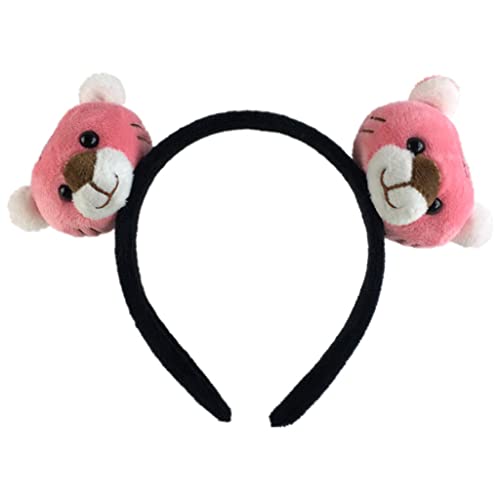 Cartoon-Tigerkopf-Haarband, Kopfbedeckung, Plüsch, Cosplay-Stirnband, Haarschmuck für Damen, Mädchen, Jungen, Kinderparty von Lilinzhi