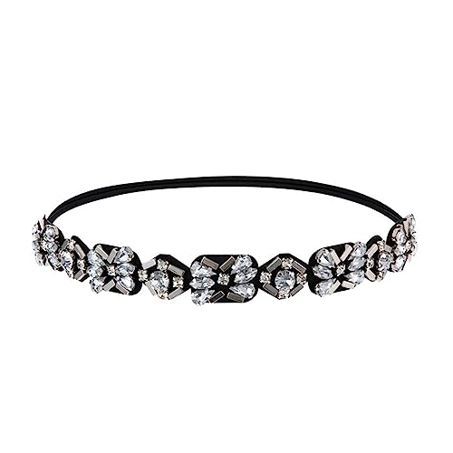 Elastisches Haarband mit Strass und Perlen, Haarreifen für Damen, Hochzeit, Party, Fotografieren von Lilinzhi