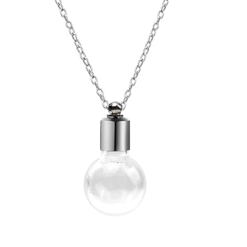 Lilinzhi Schöne Halskette mit Glasflaschen-Anhänger, einfach zu öffnen und zu tragen, für kleine Dekoration und Düfte Lilinzhi Schöne Halskette mit Glasflaschen-Anhänger, einfach zu öffnen und zu tragen, für kleine Dekoration und Düfte von Lilinzhi