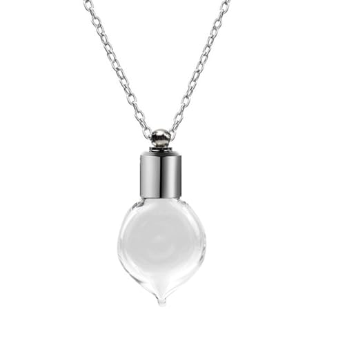 Lilinzhi Schöne Halskette mit Glasflaschen-Anhänger, einfach zu öffnen und zu tragen, für kleine Dekoration und Düfte Lilinzhi Schöne Halskette mit Glasflaschen-Anhänger, einfach zu öffnen und zu tragen, für kleine Dekoration und Düfte von Lilinzhi