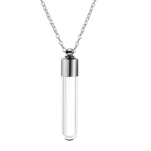 Lilinzhi Schöne Halskette mit Glasflaschen-Anhänger, einfach zu öffnen und zu tragen, für kleine Dekoration und Düfte Lilinzhi Schöne Halskette mit Glasflaschen-Anhänger, einfach zu öffnen und zu tragen, für kleine Dekoration und Düfte von Lilinzhi