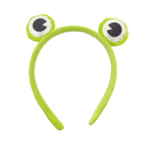 Schönes Frosch-Stirnband, grüner Frosch-Form, Haarreif, Plüsch-Kopfschmuck, Ostern, Party, Cosplay, Kostüm, Unisex von Lilinzhi